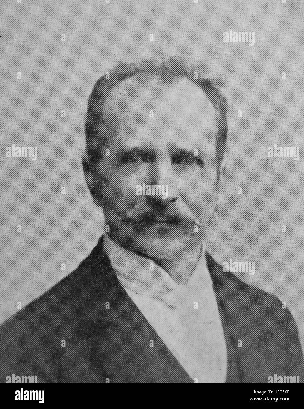 Max Friedlaender, 1852 - 1934, fue un cantante de bajo alemán, editor musical, y musicólogo, reproducción foto desde el año 1895, digital mejorado Foto de stock