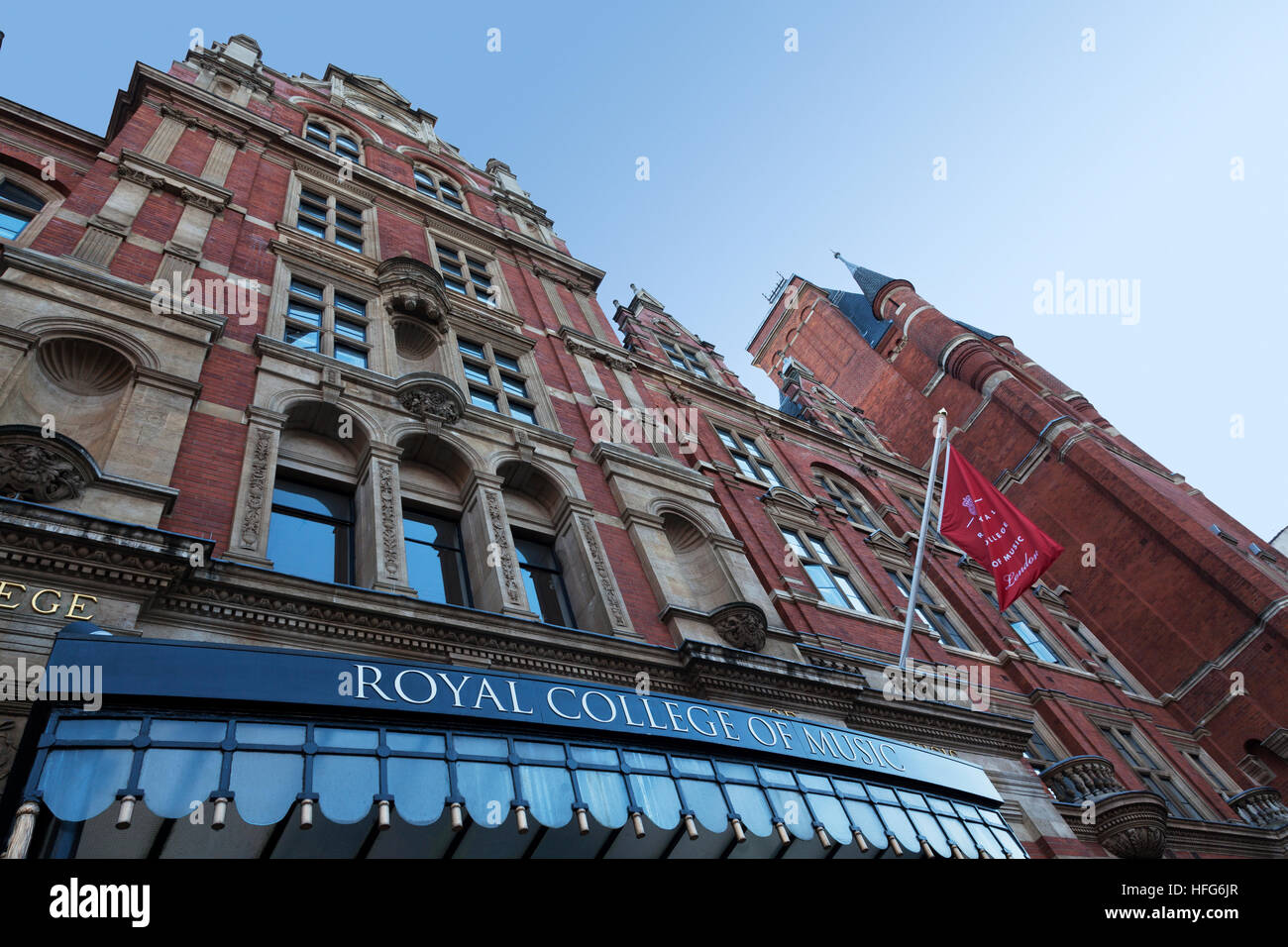 Royal College of Music en Kensington, Londres Foto de stock