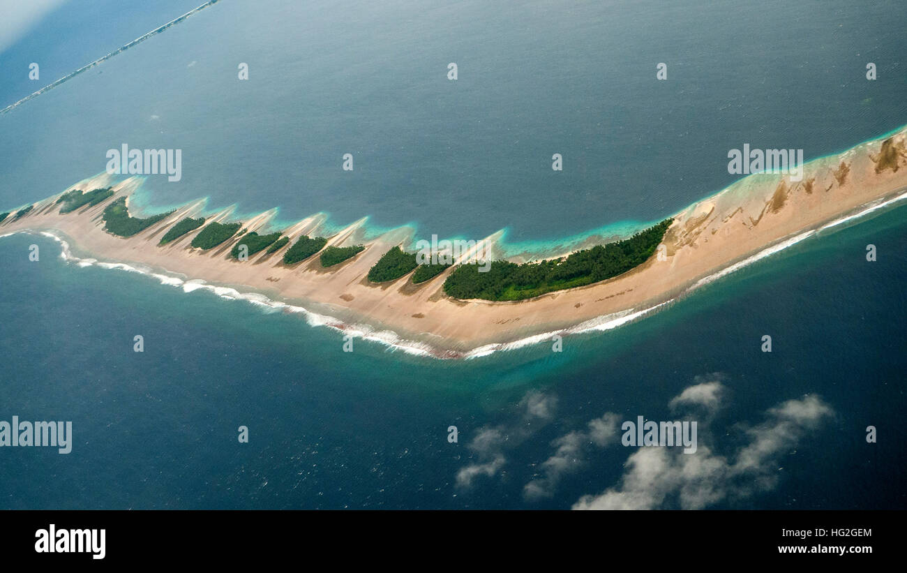 Atolón Majuro, Islas Marshall Foto de stock