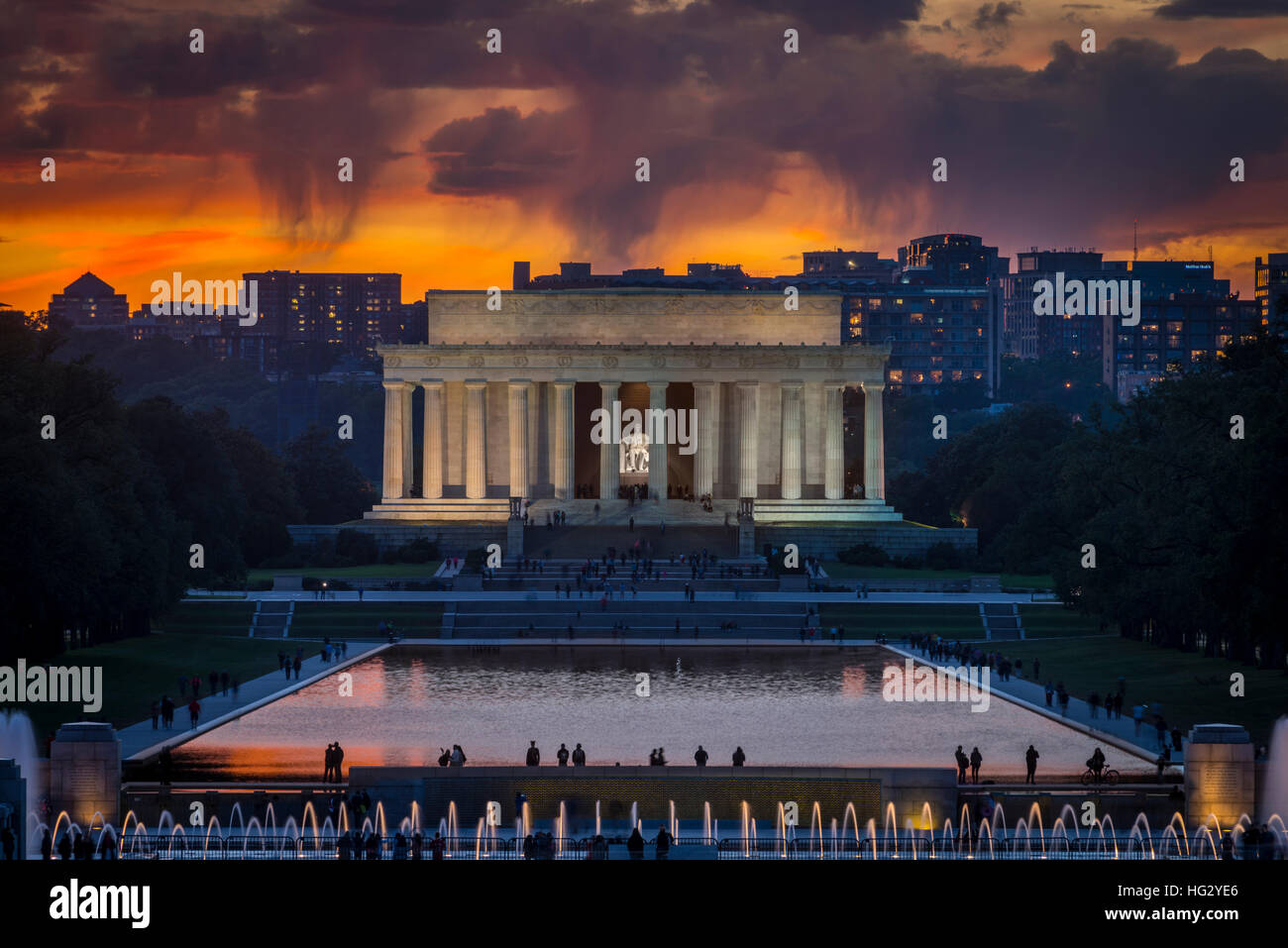 Lincoln Memorial, Washington DC, EE.UU. Foto de stock