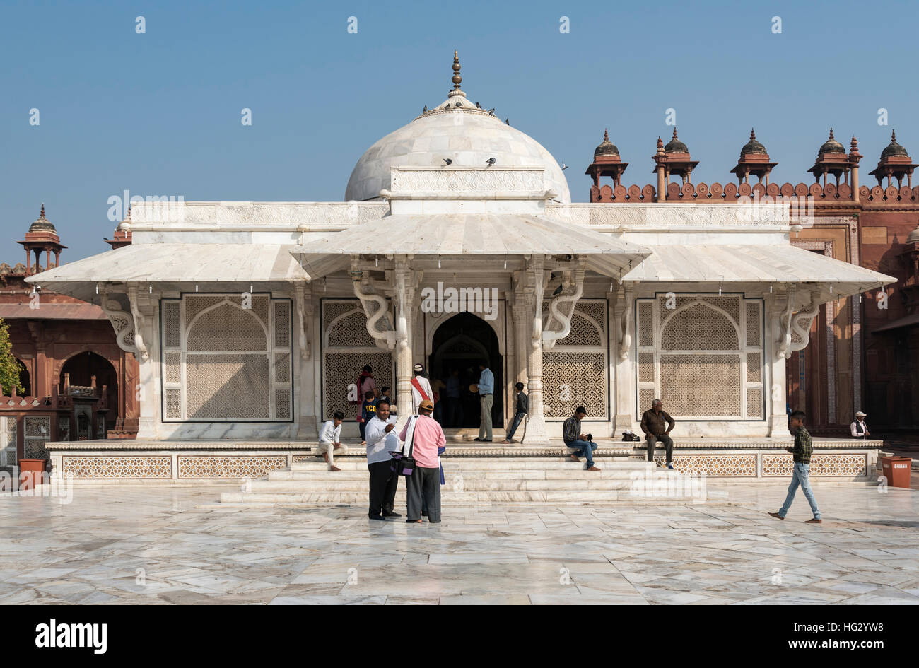 La tumba del Jeque Salim Chishti, Fatehpur Sikri, India Fotografía de