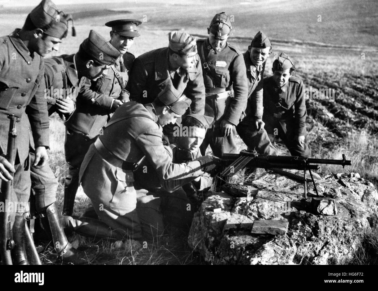 Entrenando armas reclutas Imágenes de stock