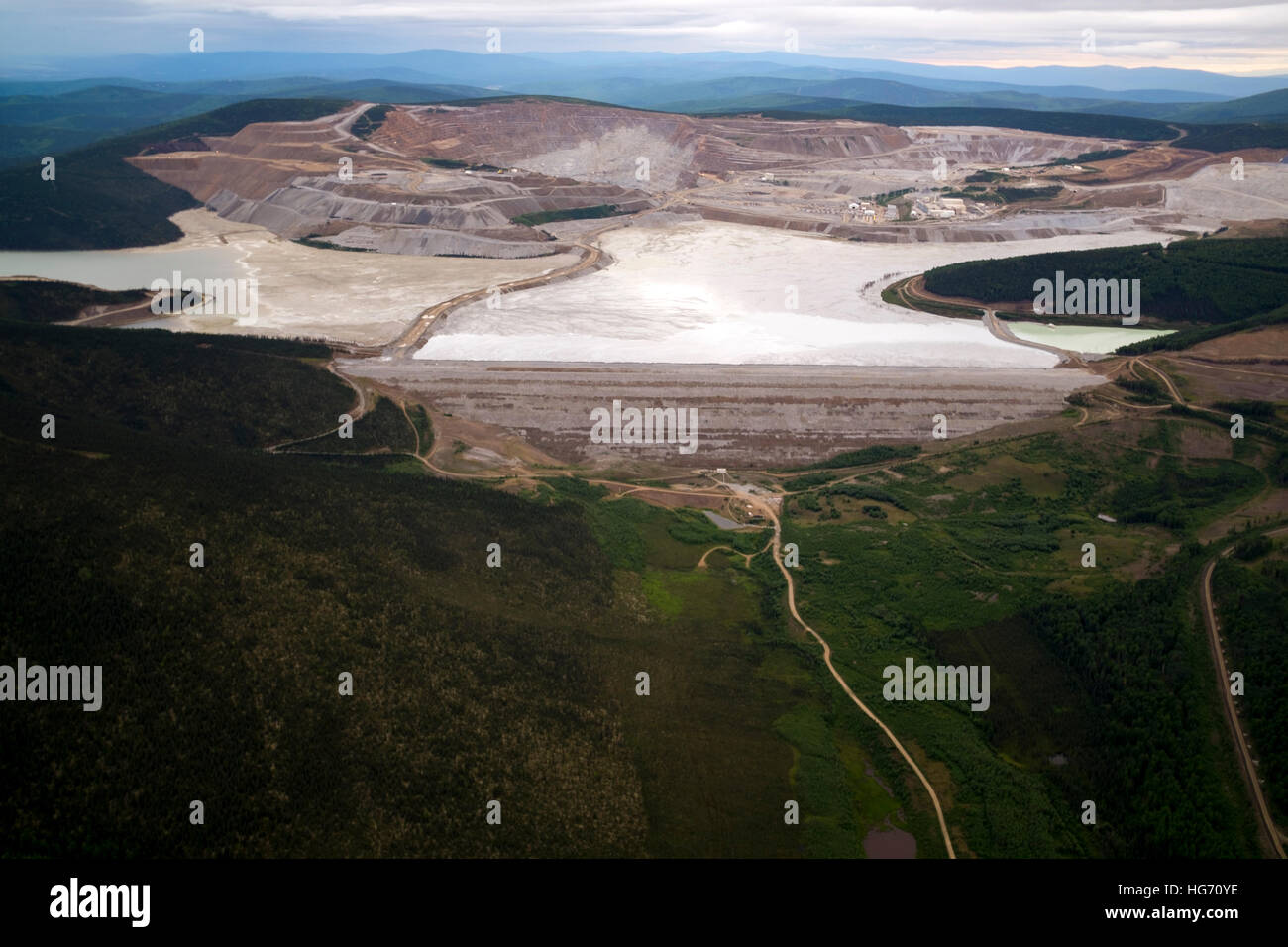 La gran mina de oro de Fort Knox, justo al norte de Fairbanks, Alaska