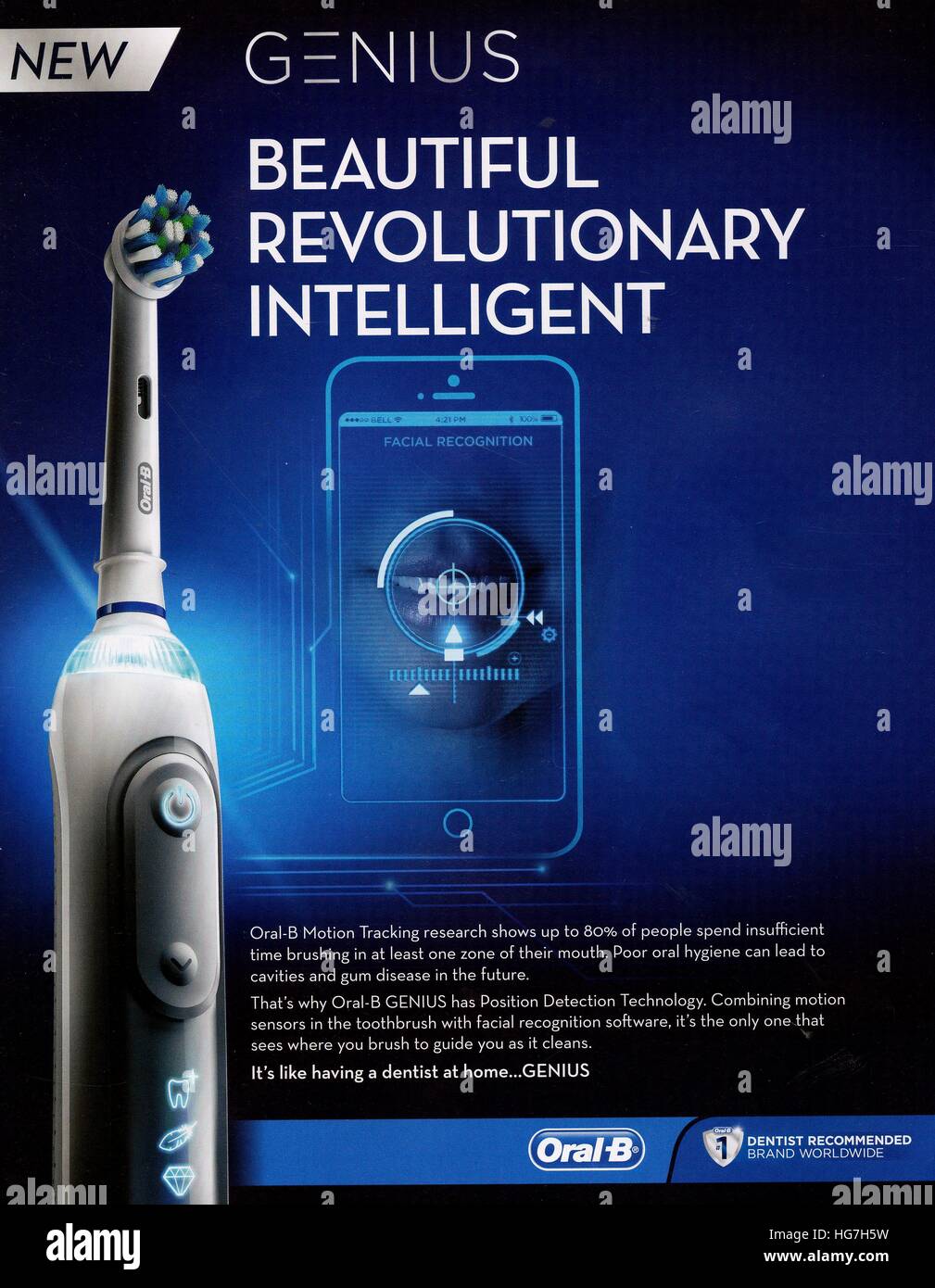 2010s UK Oral-B Revista anuncio Fotografía de stock - Alamy