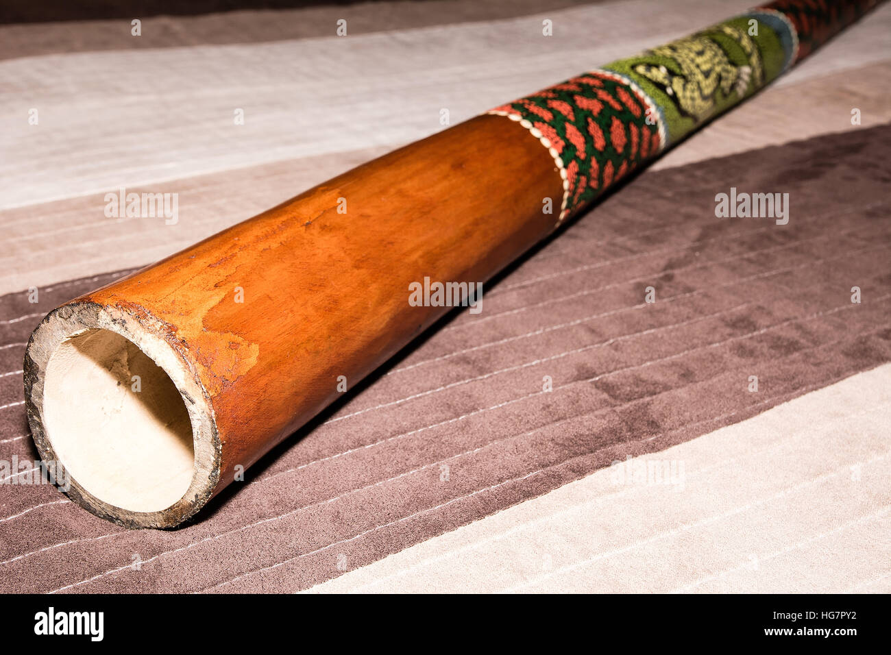 El didgeridoo (instrumento aborigen tradicional de Australia Fotografía de  stock - Alamy