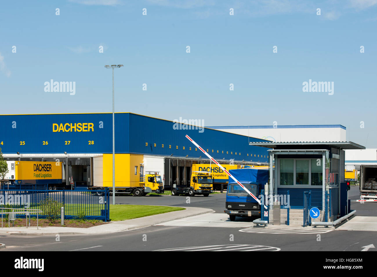 Deutschland, NRW, Aquisgrán, Alsdorf-Schaufenberg Städteregion, Dachser Logistik-Unternehmen Foto de stock