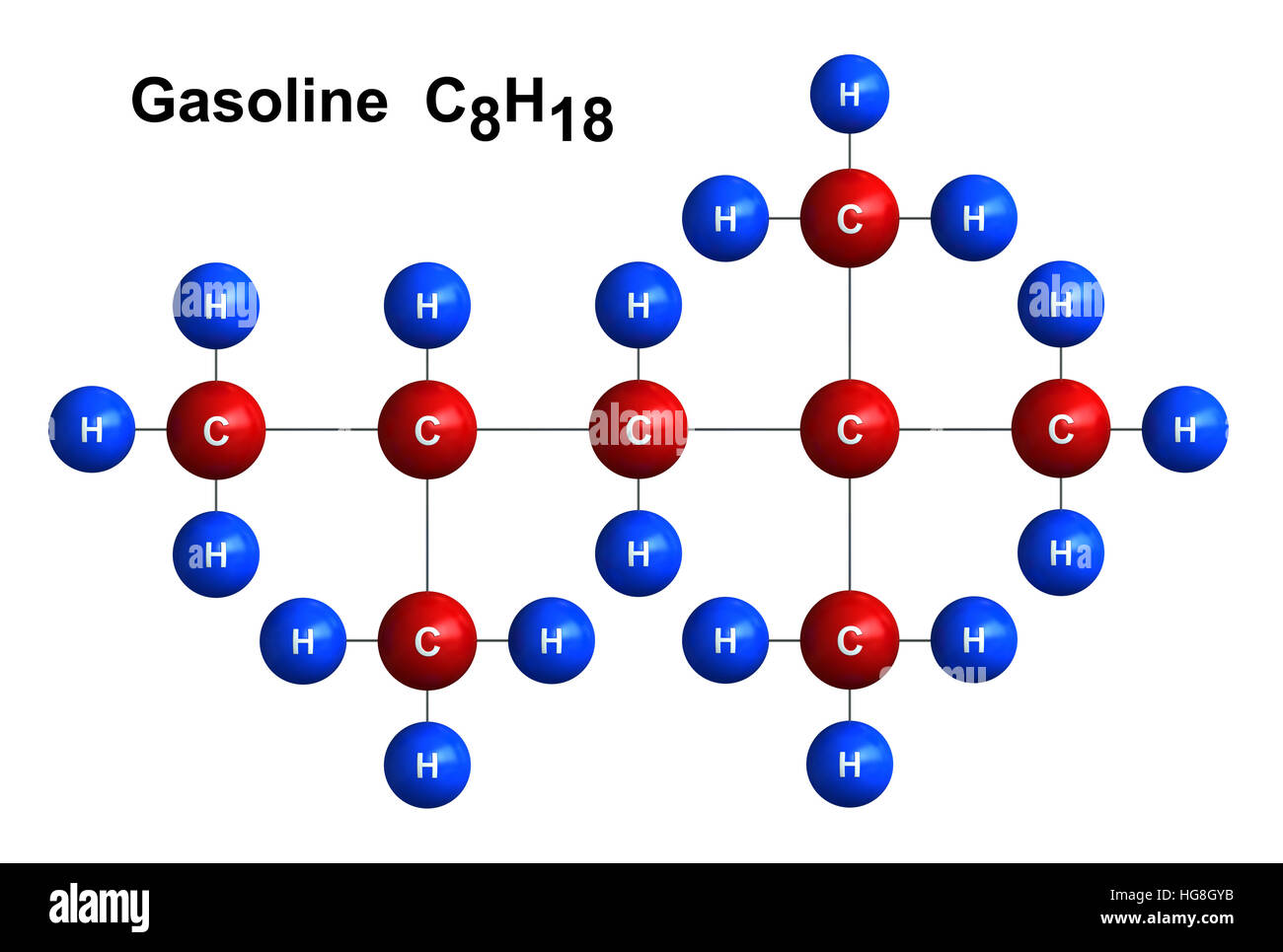 3D Render de la estructura molecular de la gasolina aislado sobre fondo blanco Fotografía de 3D Render de la estructura molecular de la gasolina aislado sobre fondo blanco Fotografía de