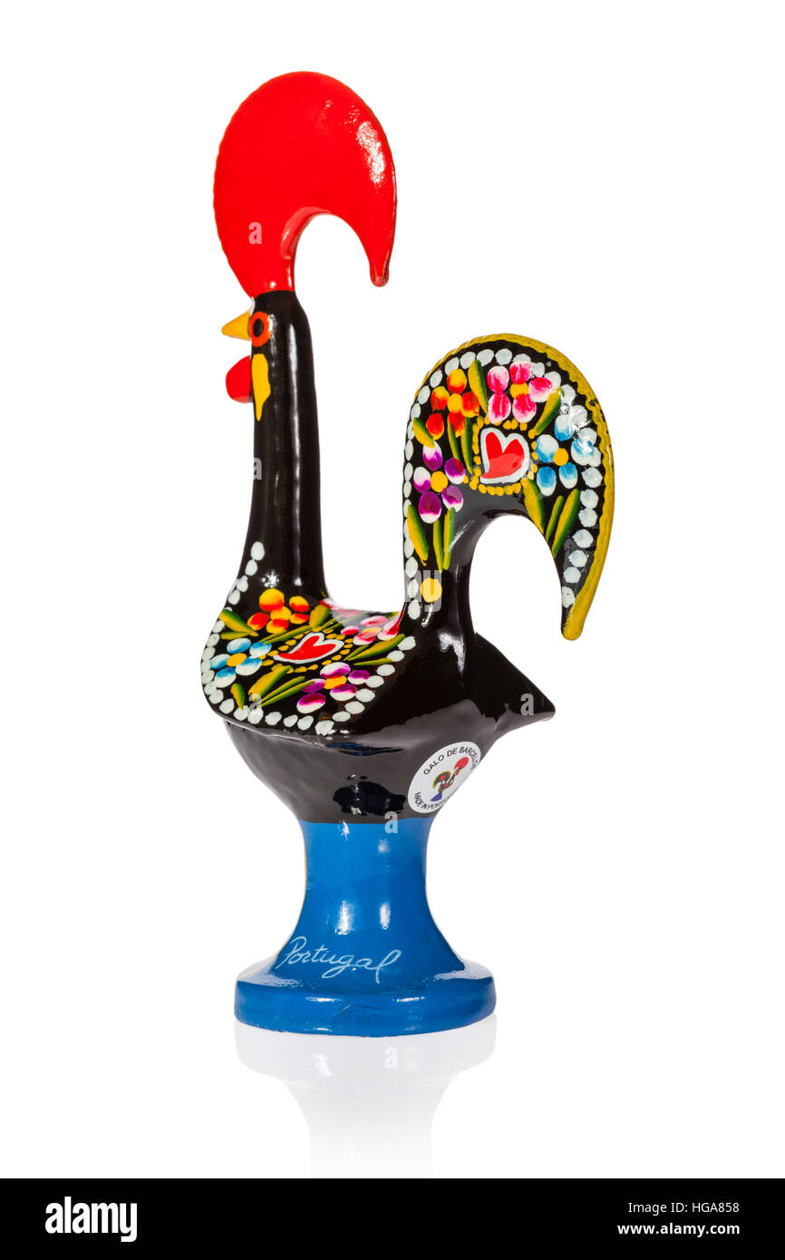 El Galo de Barcelos (Barcelos Gallo), un icono de Portugal aislado