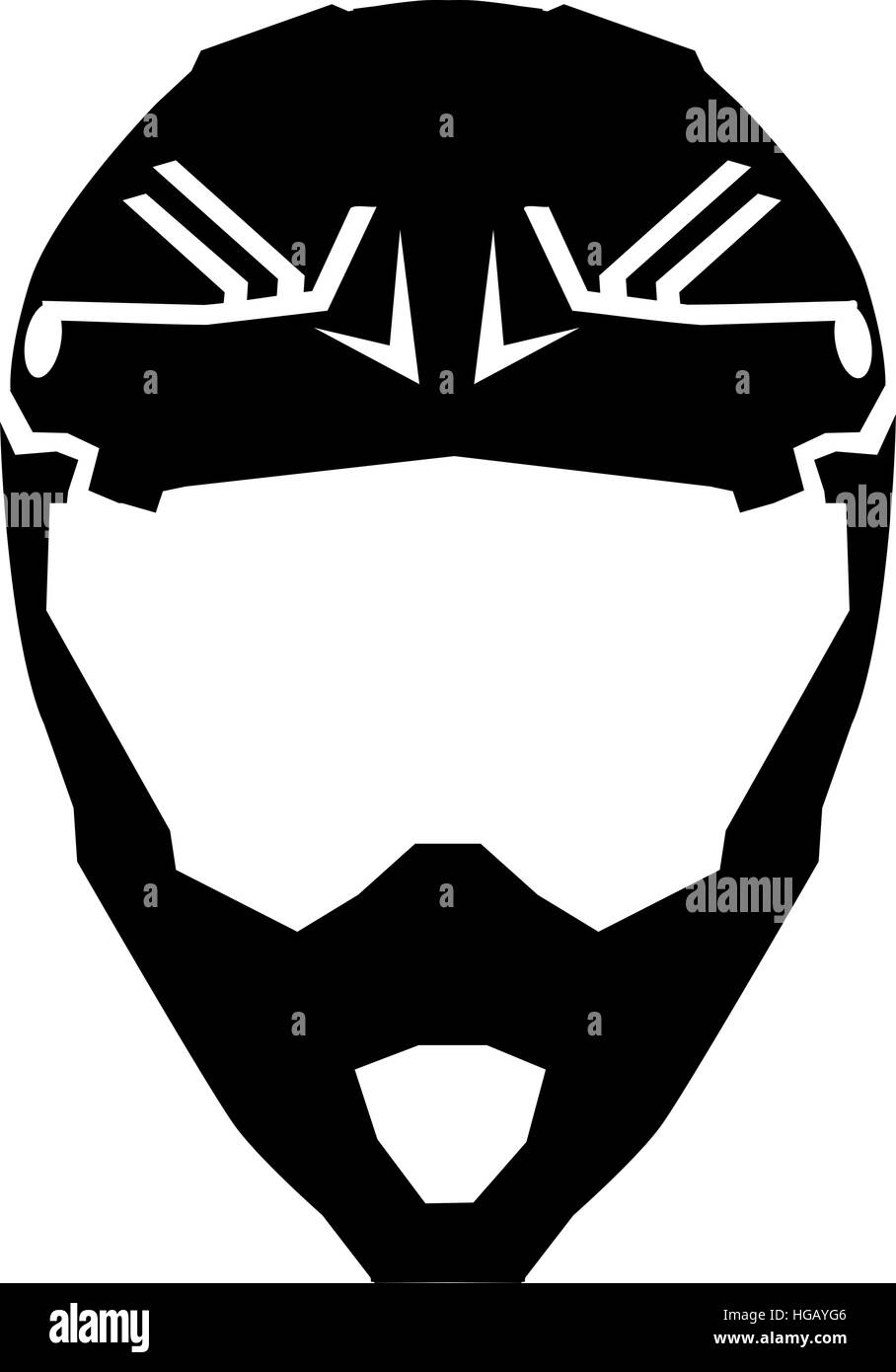 Casco de motocross Imagen Vector de stock - Alamy