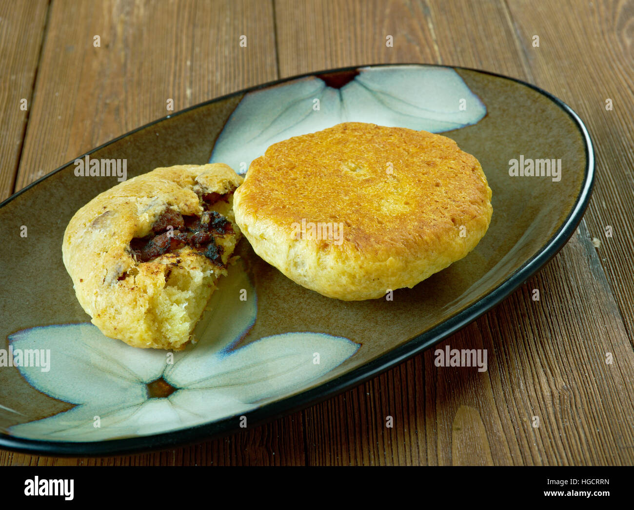 Carne de Cerdo pupusas salvadoreñas Foto de stock