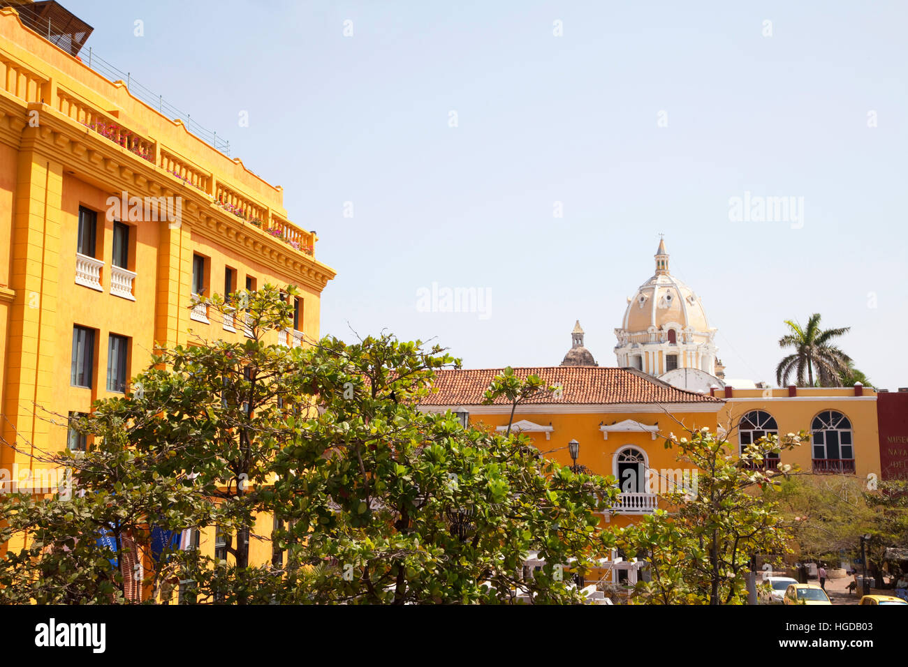 Casco antiguo de la ciudad, Cartagena de Indias, Colombia Foto de stock