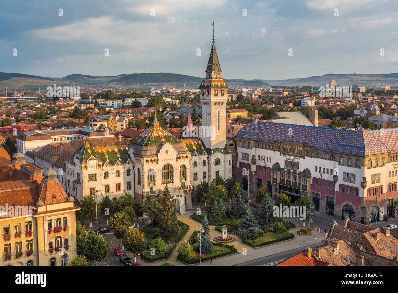 Rumania, ciudad Targu Mures, Catedral de mica Foto de stock