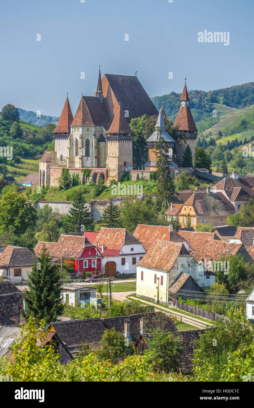 Rumania, Sibiu, condado, ciudad, Biertan iglesia fortificada de Biertan, patrimonio de la humanidad, Foto de stock