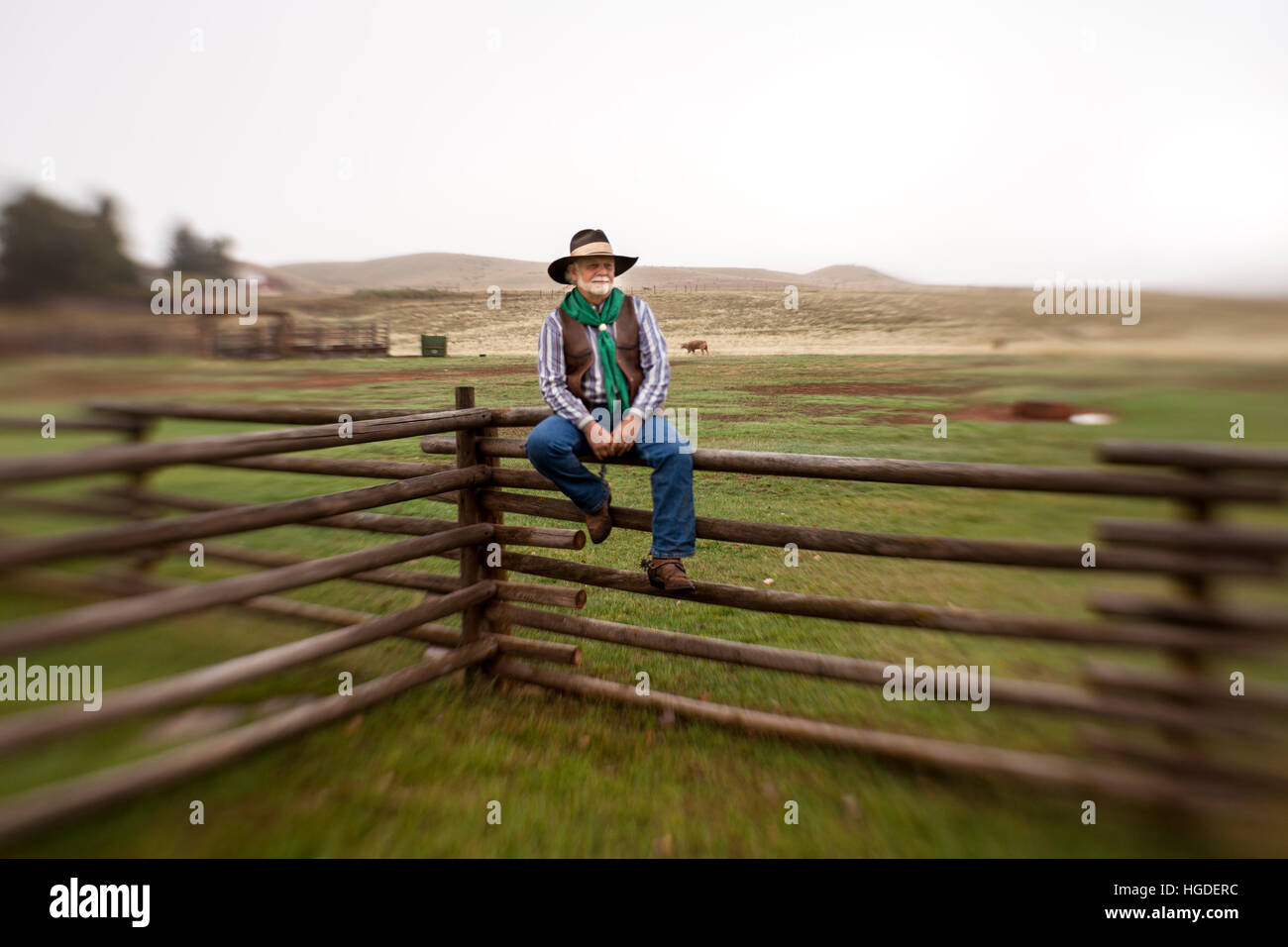 LB00138-00...Wyoming - Clint Black en la Willow Creek Ranch. Señor# B19 Foto de stock