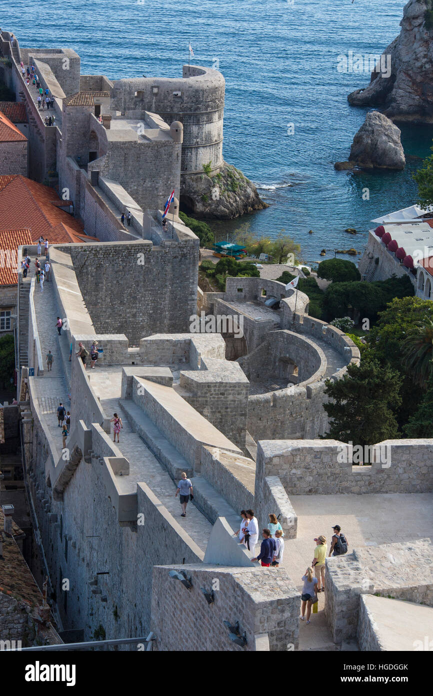 Casco antiguo de Dubrovnik, UNESCO, Foto de stock