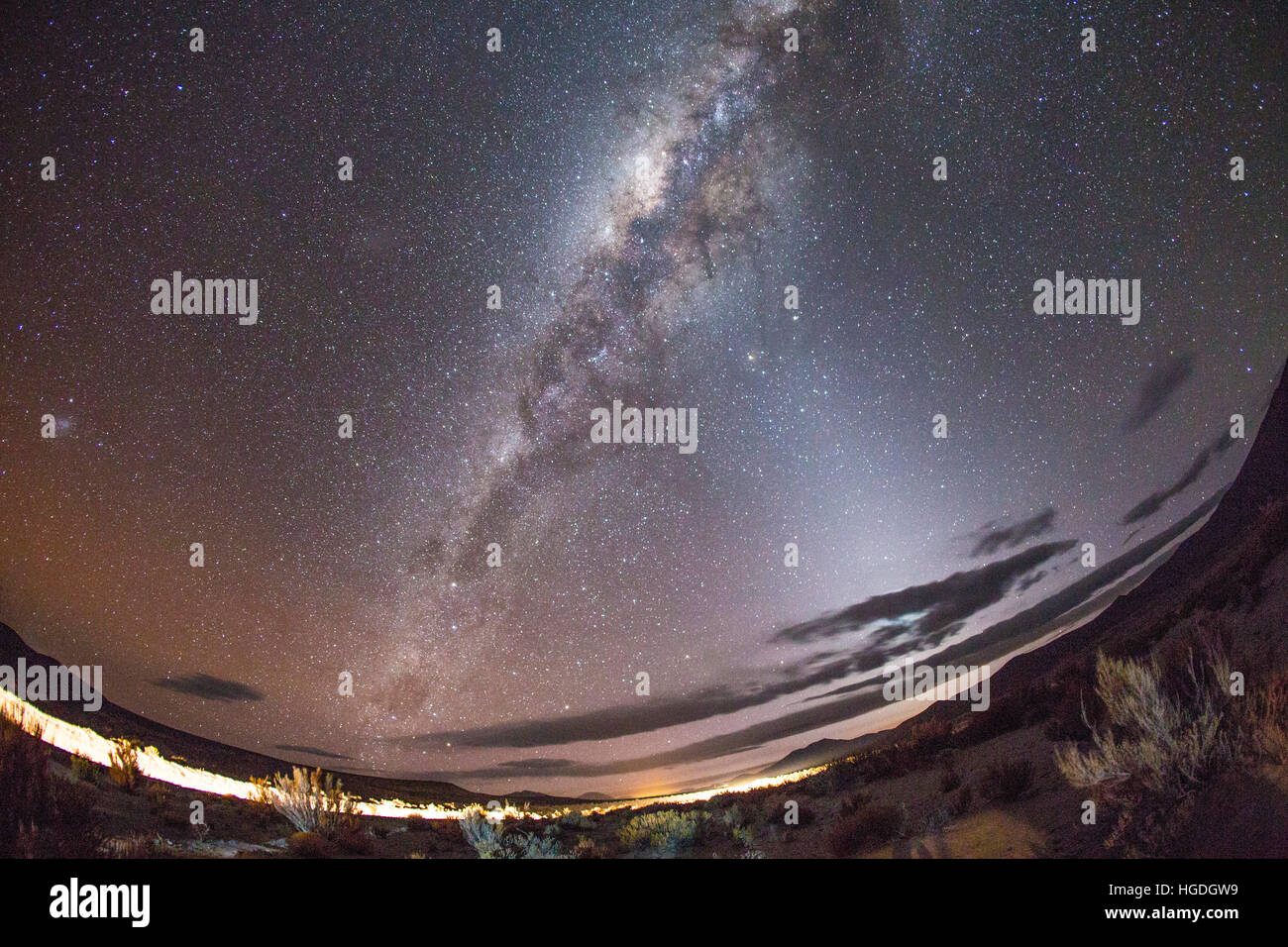 Star sky, Bolivia Foto de stock