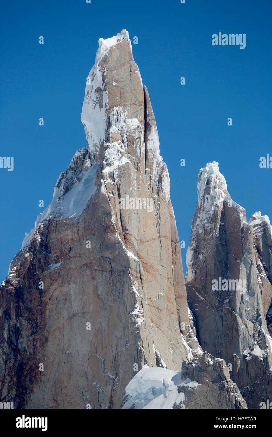 El Cerro Torre, El Chalten, Patagonia Argentina, Sudamérica Foto de stock