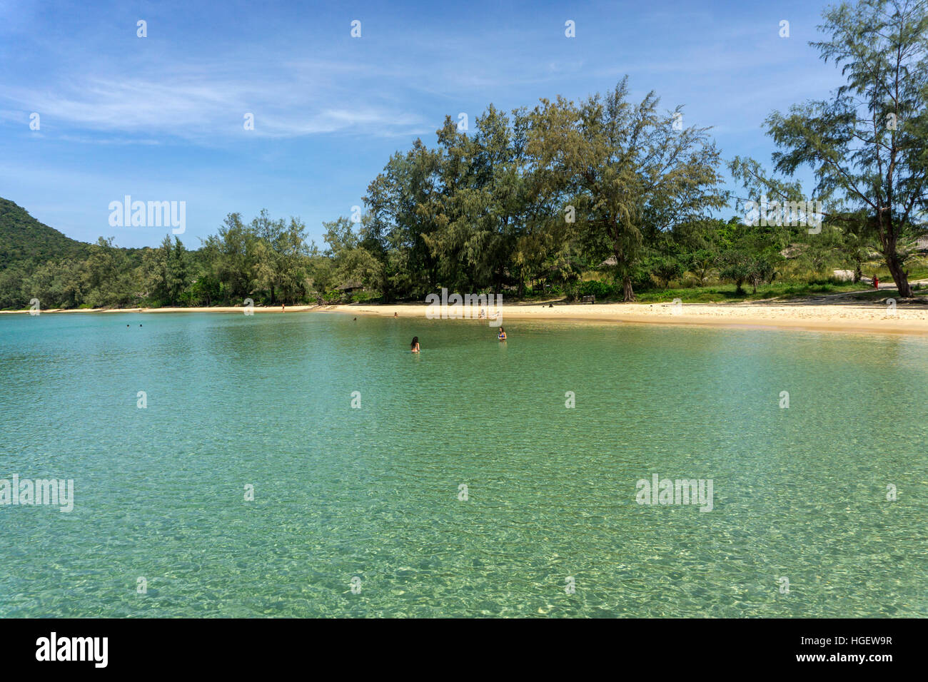 Lazy Beach, Koh Rong Sanloem isla, Sihanoukville, Camboya, Asia Foto de stock