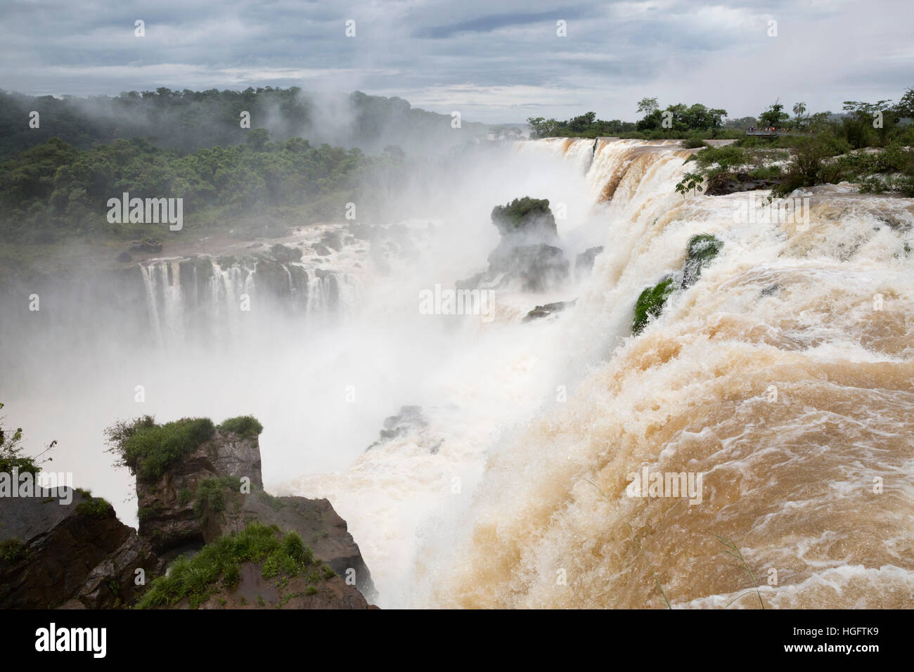 Cataratas del Iguazú, Parque Nacional Iguazú, provincia de Misiones, en el Nordeste, Argentina, Sudamérica Foto de stock