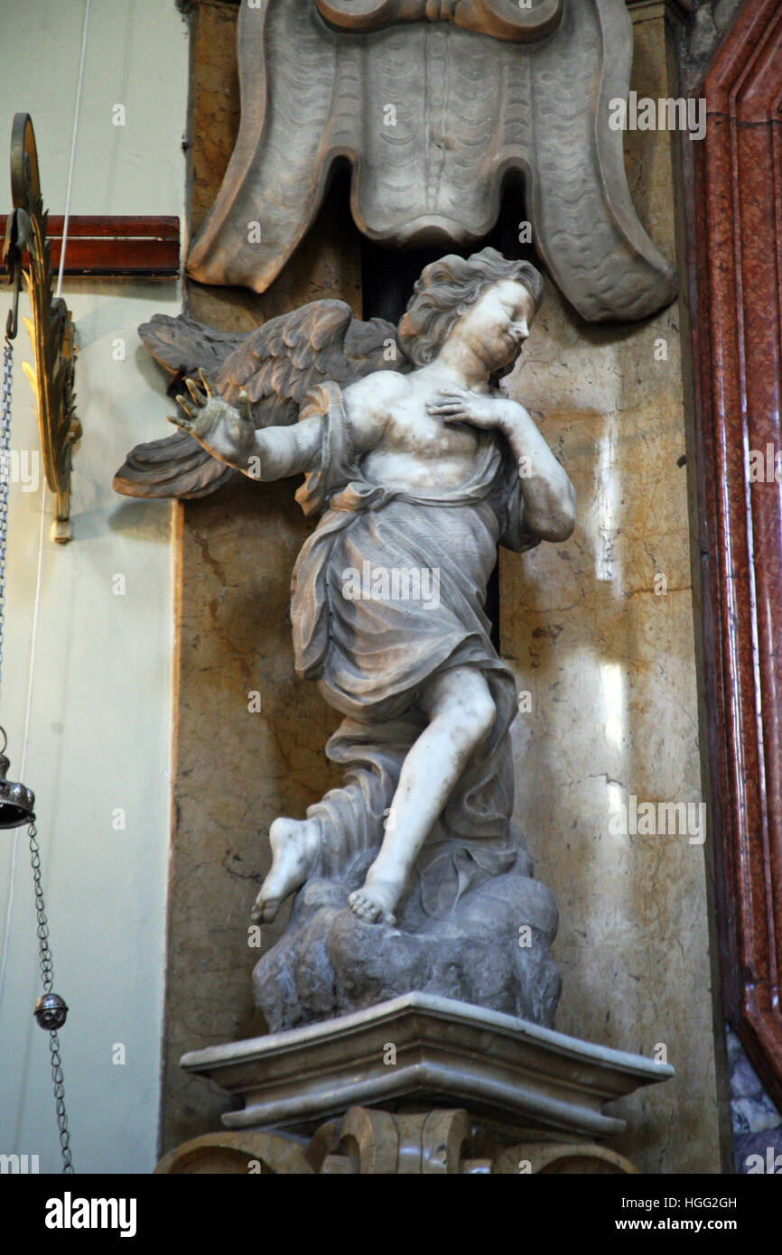 Iglesias de Dubrovnik,altar ángeles,Croacia,Europa,6 Foto de stock