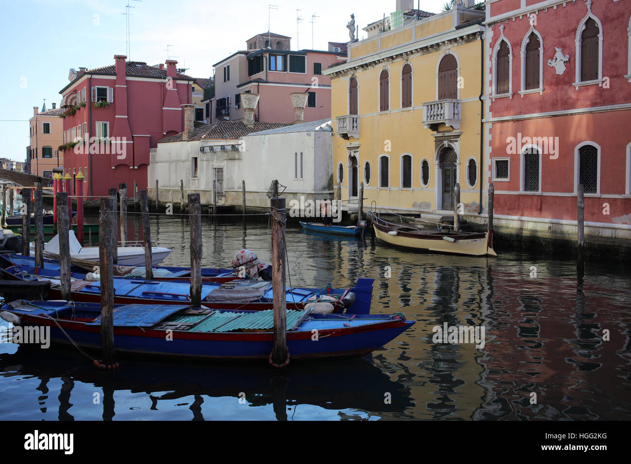 Fondamenta Canal Vena - Chioggia - Comuna de la ciudad metropolitana de Venecia - Italia Foto de stock