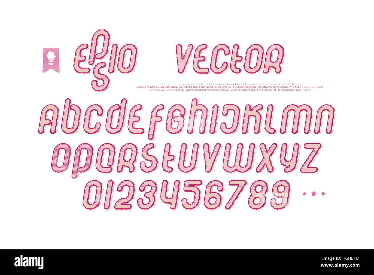 Letras y números del alfabeto en cursiva. diseño de tipo de letra. símbolos  de letras inclinadas. tipografía estilizada e inclinada. plantilla de  tipografía oblicua y retro