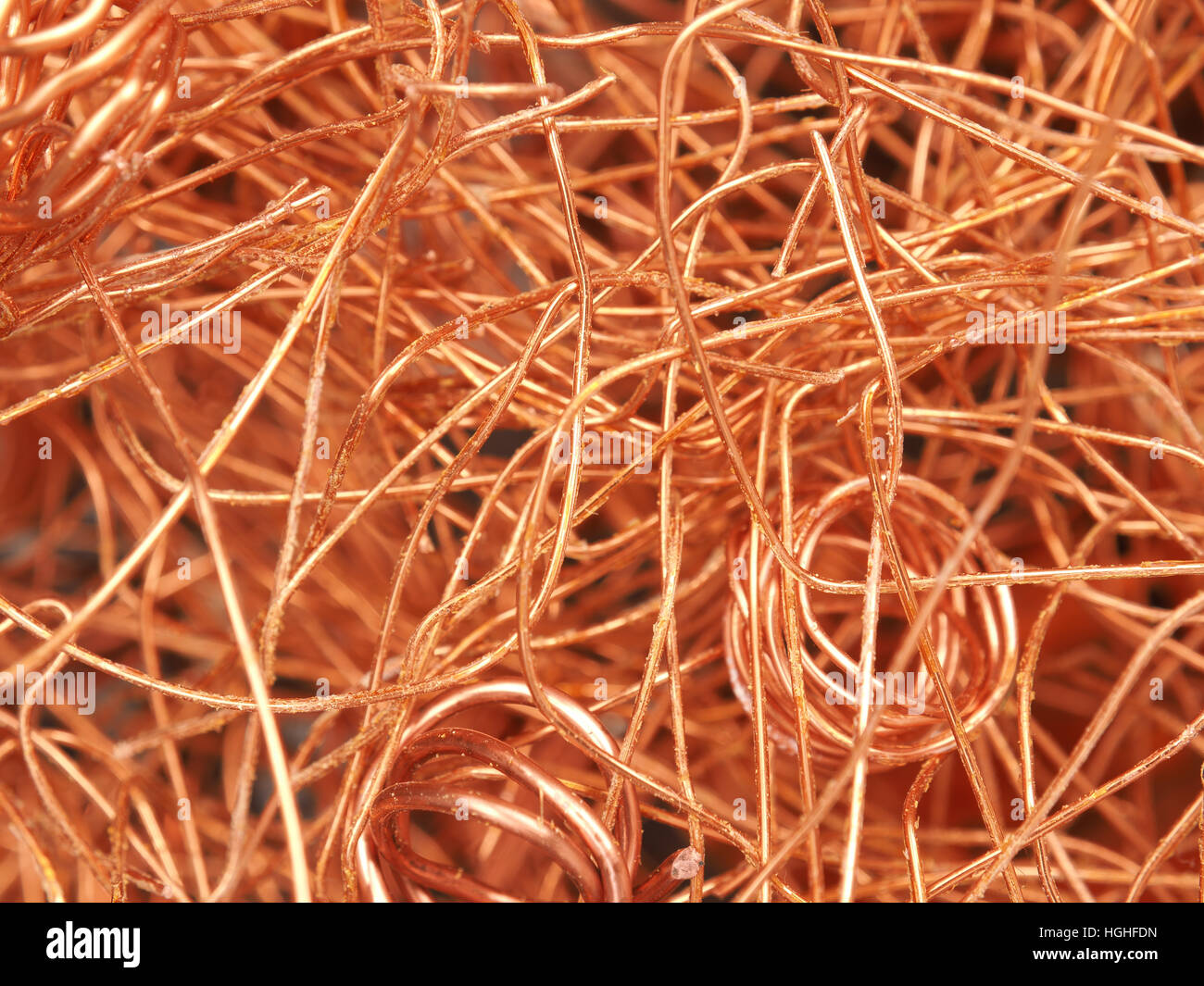Textura de fondo de cobre, imagen concepto de recuperación Foto de stock