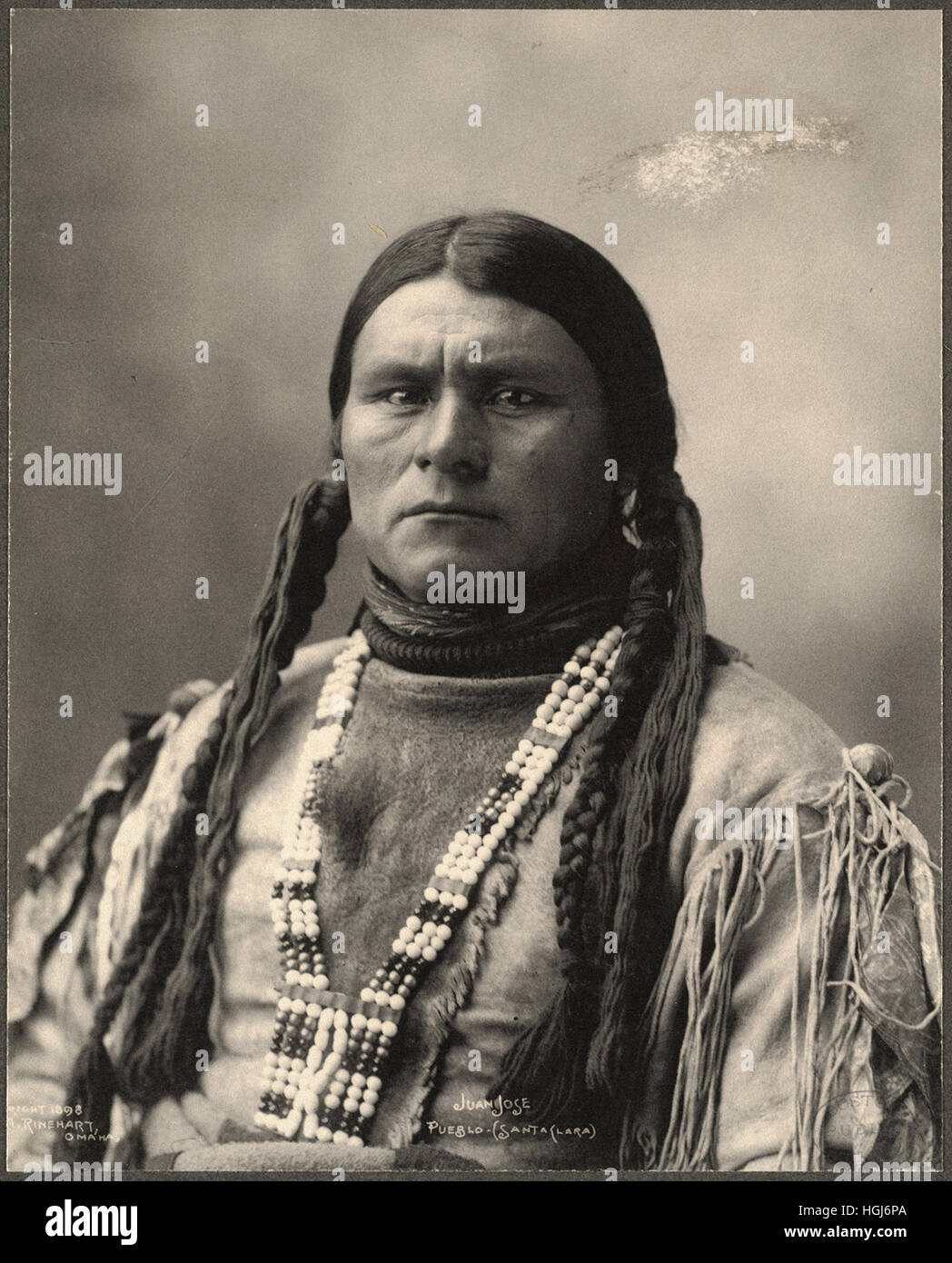 Juan José, Pueblo (Santa Clara) - 1898 Indian Congress - Foto : Frank A. Rinehart Foto de stock