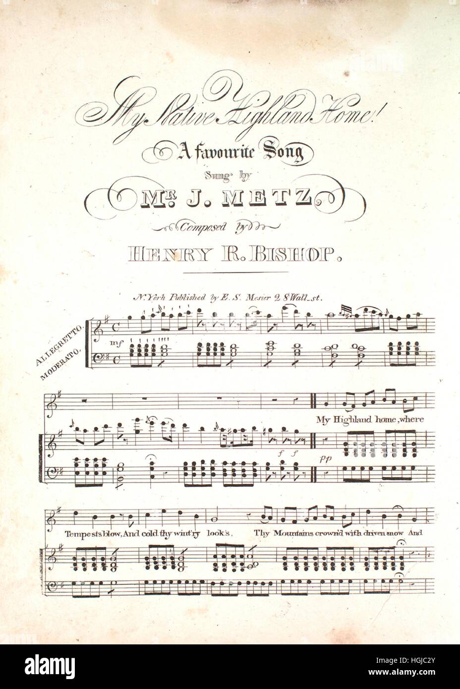 Imagen De Cubierta De Partituras De La Cancion Mi Native Highland