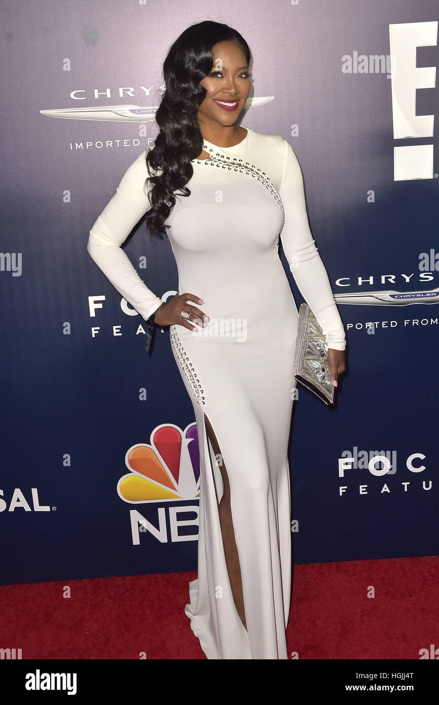 Beverly Hills, California. 8 ene, 2017. Kenya Moore atiende la NBC Universal la 74ª Anual de los Golden Globes After Party en el Beverly Hilton Hotel el 8 de enero de 2017 en Beverly Hills, California. | Verwendung weltweit/picture alliance © dpa/Alamy Live News Foto de stock