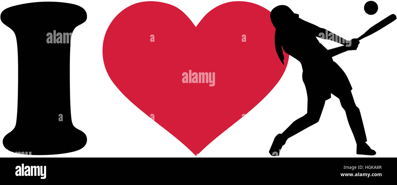 Love Softball Icon Fotos E Imagenes De Stock Alamy