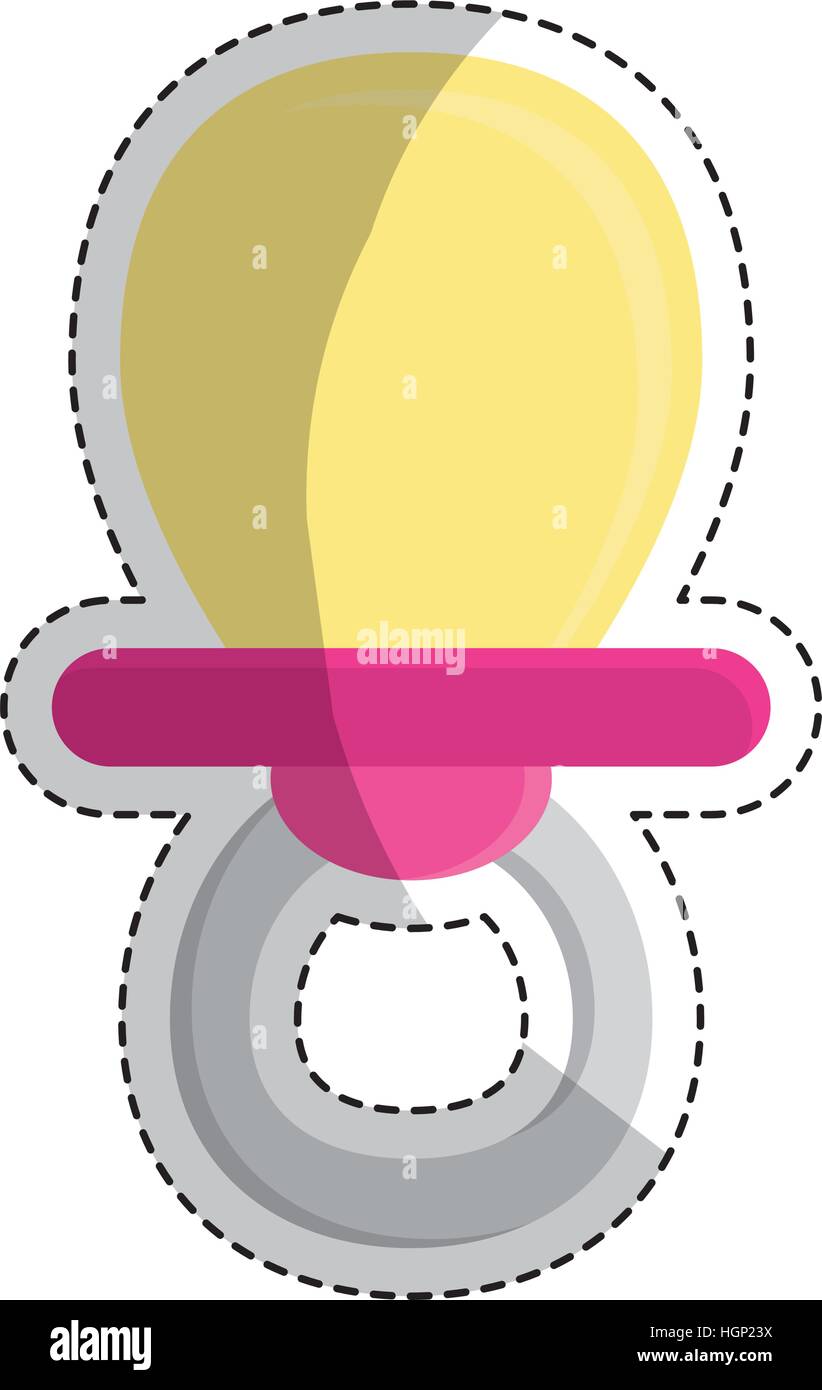 Baby Shower Chupete Relacionados Ilustracion Vectorial Diseno De Imagen De Icono Imagen Vector De Stock Alamy