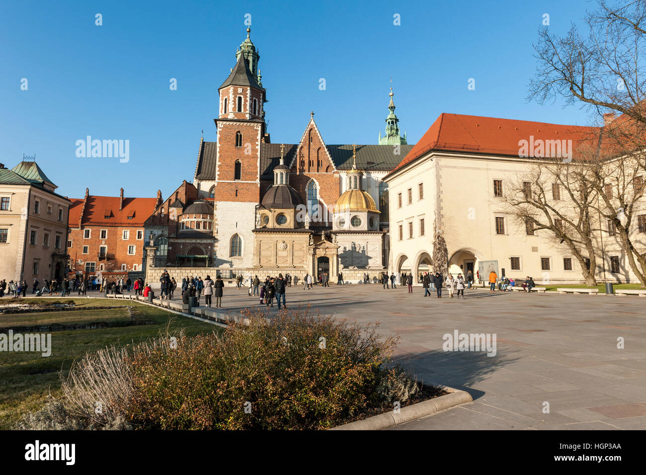La catedral de Wawel, en Cracovia, Polonia Foto de stock
