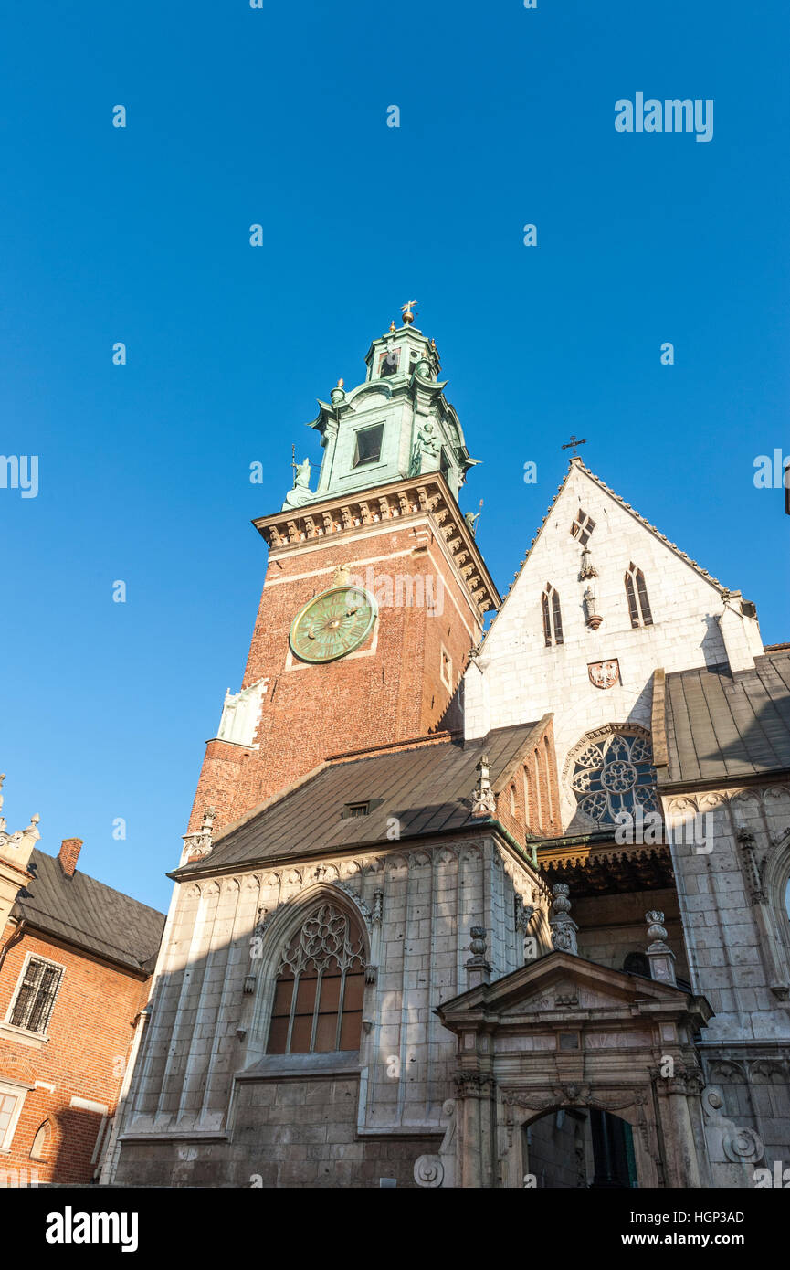 La catedral de Wawel, en Cracovia, Polonia Foto de stock