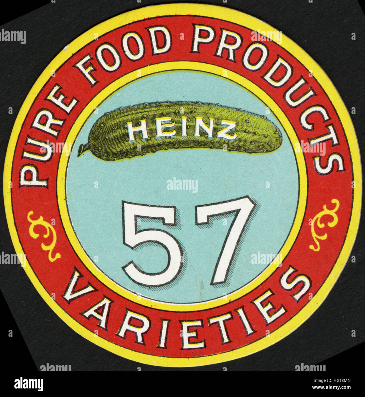 Heinz Pier, Atlantic City. Productos alimentos puros, 57 variedades, Heinz. [Volver] - Tarjeta de comercio de alimentos Foto de stock