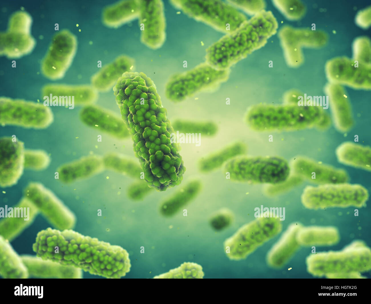 Las bacterias , germen de la epidemia de infección enfermedad bacteriana Foto de stock