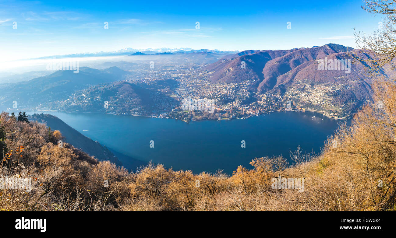 View from brunate como italy fotograf as e im genes de alta