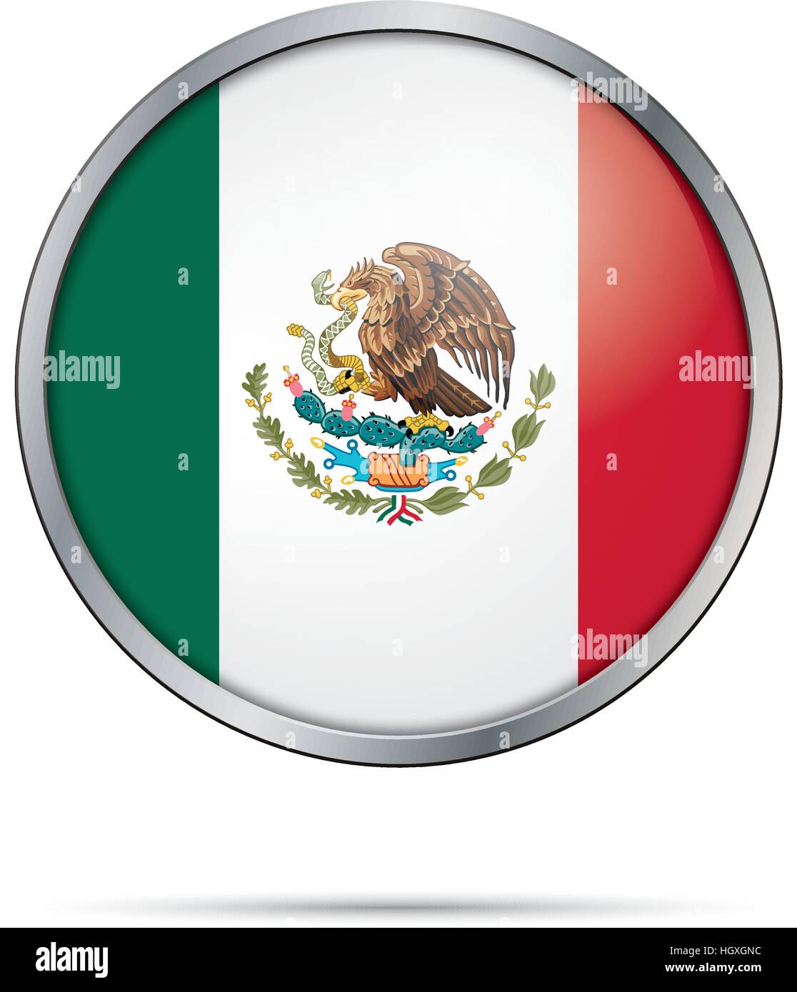 Mexican flag eagle Imágenes vectoriales de stock - Alamy