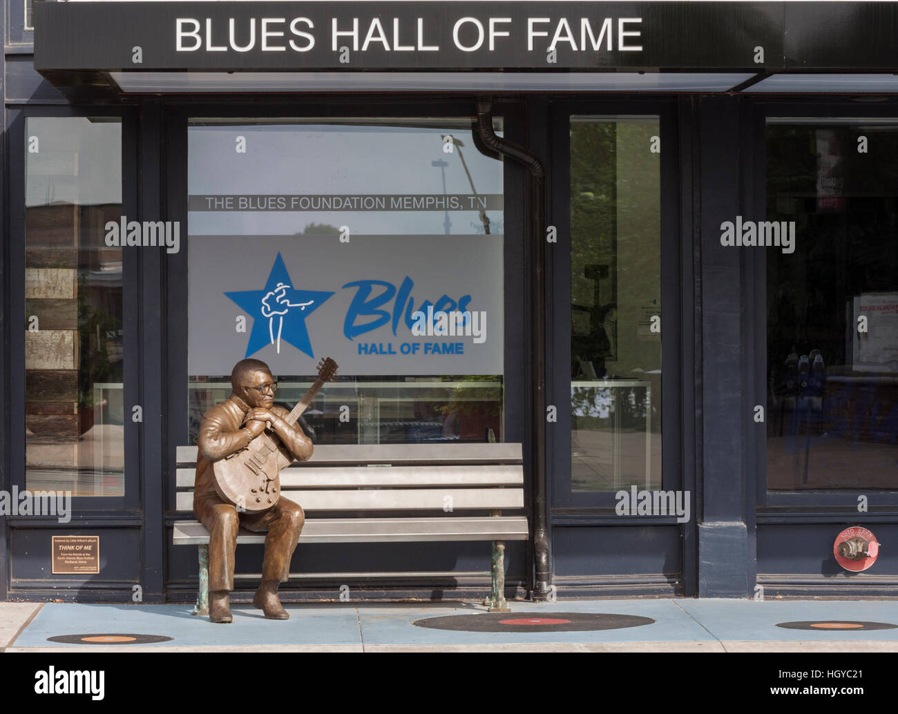 Blues Hall of Fame, el centro de Memphis, Tennessee, EE.UU. Foto de stock