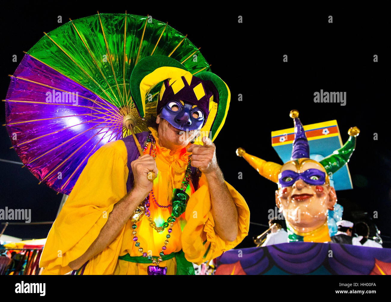 El condado de Palm Beach, Florida, USA. 13 ene, 2017. El estilo de Mardi Gras parade se mueve a través de la Feria del sur de la Florida, 13 de enero de 2017. Crédito: Greg Lovett/El Palm Beach Post/Zuma alambre/Alamy Live News Foto de stock