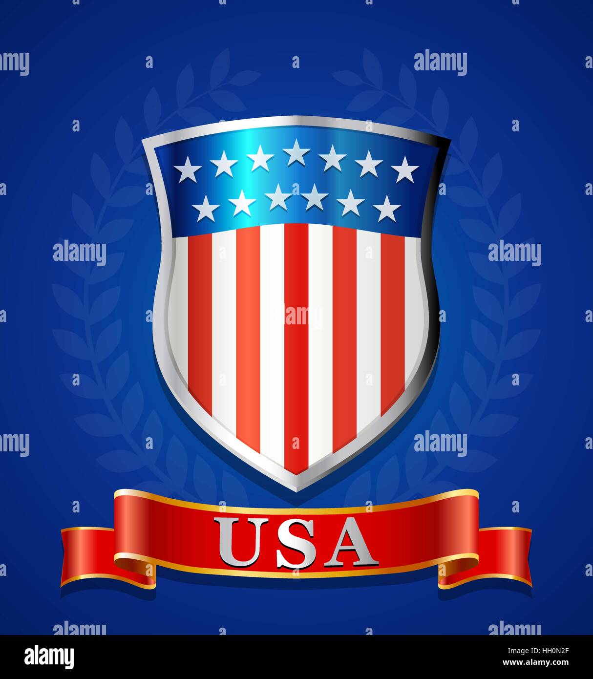 Símbolo del escudo de la bandera Imágenes vectoriales de stock Alamy