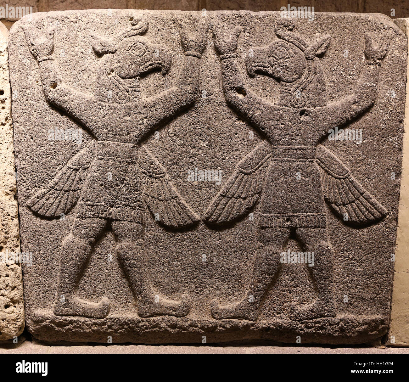 Orthostats heraldos de pared en el Museo de las Civilizaciones de Anatolia, Ankara, Turquía Foto de stock