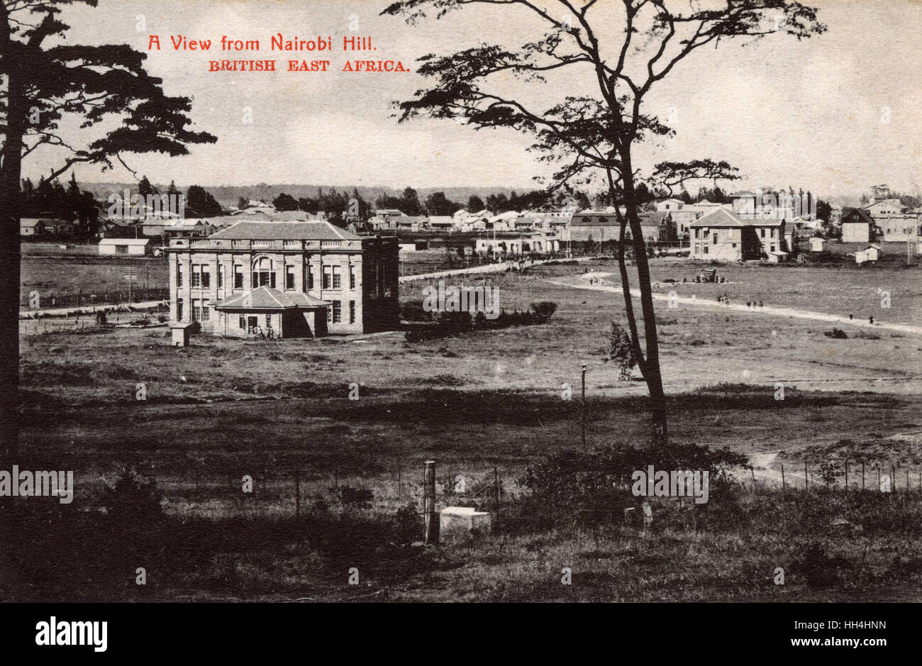 Vista desde la colina de Nairobi, Nairobi, Kenia, África Oriental Foto de stock