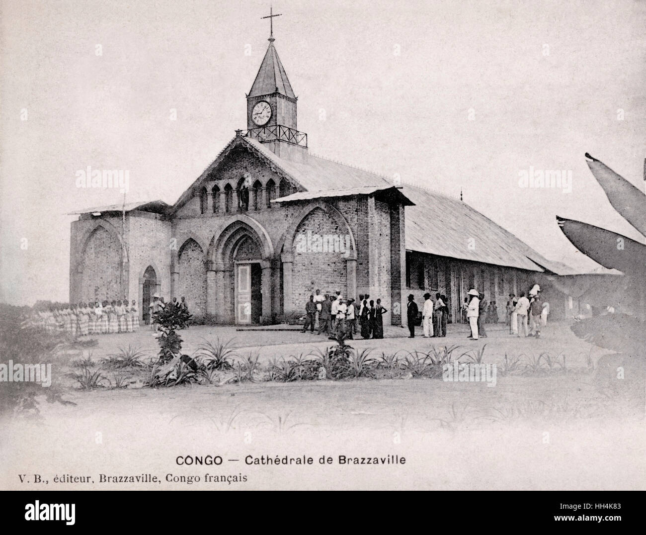 Catedral del Sagrado Corazón en Brazzaville, Congo Foto de stock