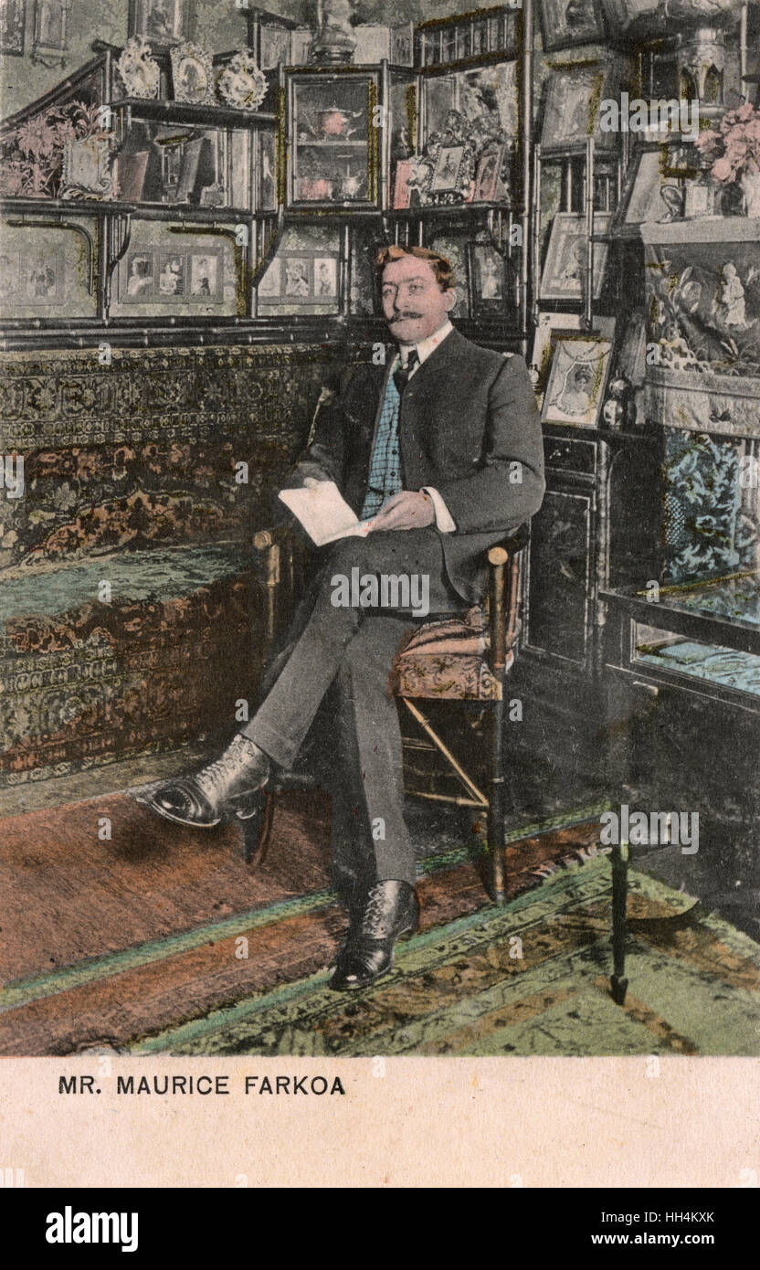 Maurice Farkoa (1864-1916), cantante y actor de comedia musical nacido en Izmir, Turquía. Foto de stock