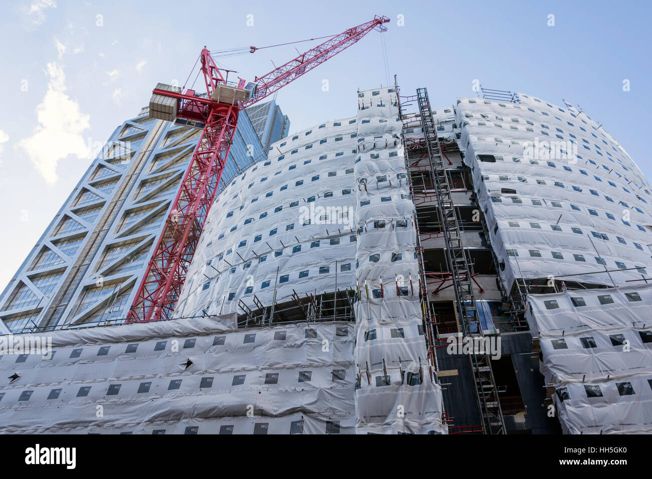 Edificio de nueva construcción, Bishopsgate, Ciudad de Londres, Greater London, England, Reino Unido Foto de stock