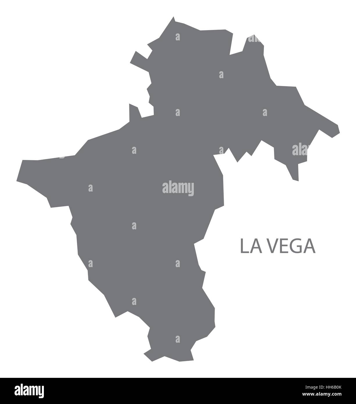 La Vega, República Dominicana Mapa en gris Imagen Vector de stock Alamy