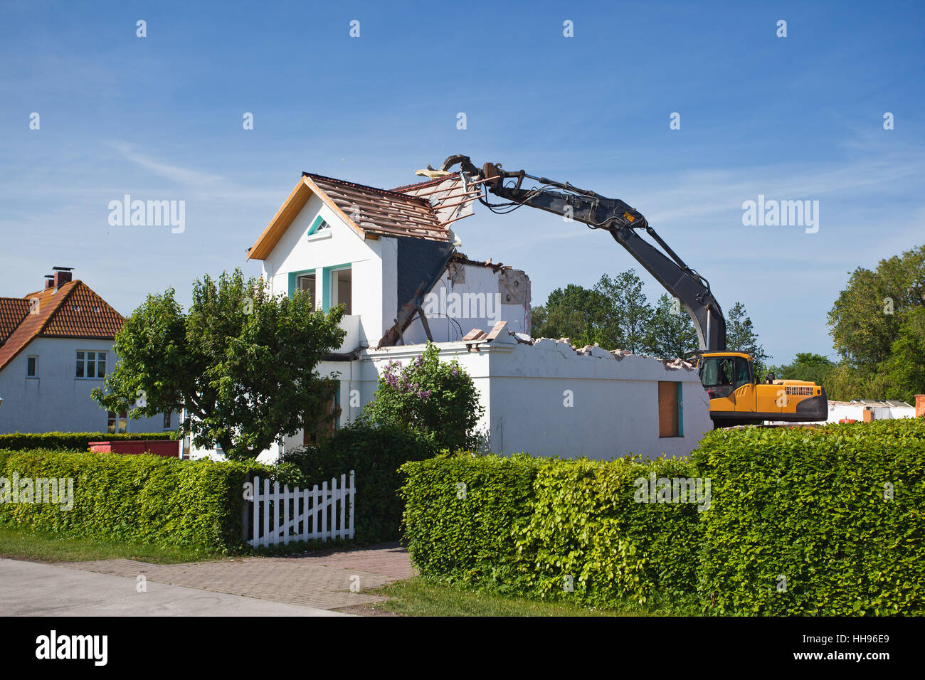 La demolición de casas Fotografía de stock - Alamy