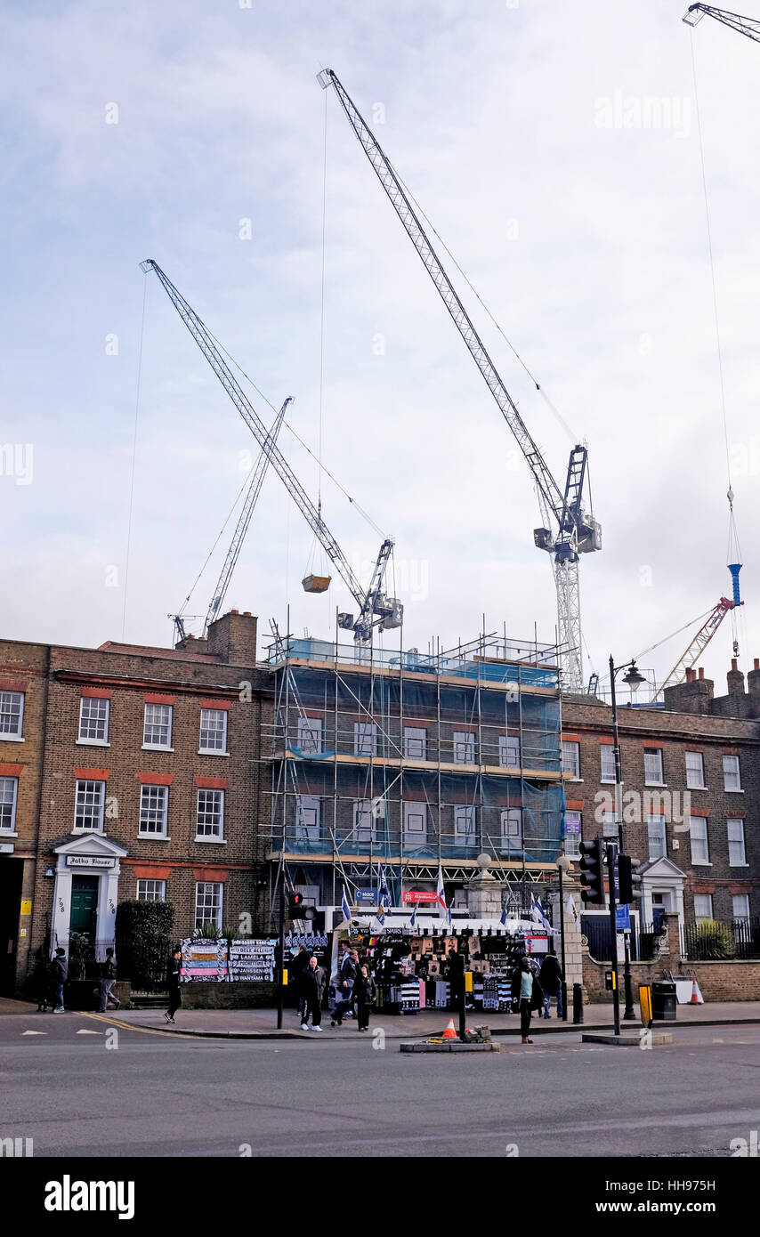 Percy House en Tottenham High Road, que está siendo renovado Tottenham Hotspur Football Club como parte del nuevo estadio de desarrollo Foto de stock