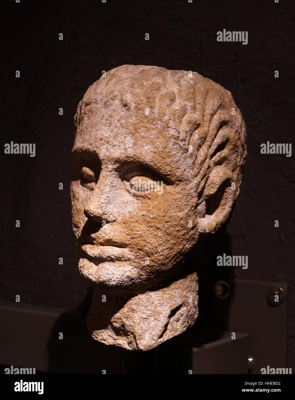 Retrato funerario de una tumba romana, dentro de la ciudad romana